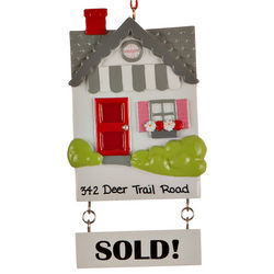 Personalized Real Estate Christmas Ornament
