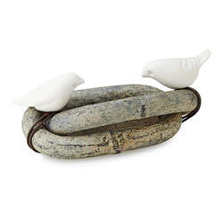 Anchored in Love Bird Paperweight