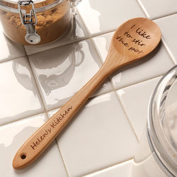 Personalized I Like to Stir the Pot Wooden Spoon