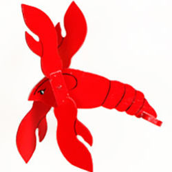 Swimming Lobster Whirligig