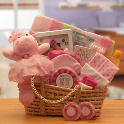 New Arrival Pink Baby Carrier Gift Basket