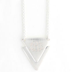 Personalized Triangle Necklace