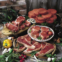 Feast-Friendly Steaks and Burgers Assortment