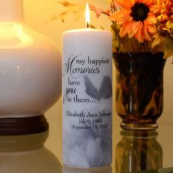 Happiest Memories Sympathy Candle