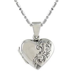 Enduring Love Sterling Silver Locket Necklace