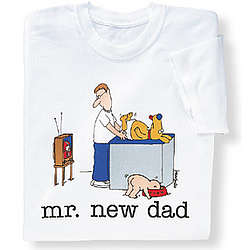 Mr. New Dad Diaper Dog T-Shirt