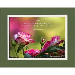 Mom or Like-a-Mom Personalized Roses Print