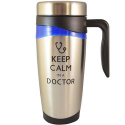 Keep Calm I'm A Doctor Stainless Steel Travel Tumbler