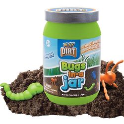 Bugs and Play Dirt in a Jar