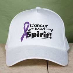 Purple Hope Ribbon Awareness Hat