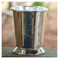 Silver Plated Monogrammed Mint Julep Cup