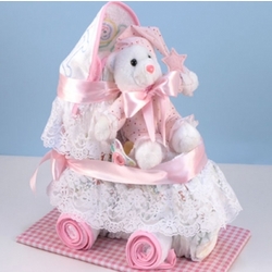 Baby Girl Diaper Carriage Gift Set