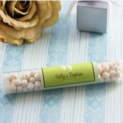 Personalized Baptism Candy Tubes