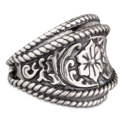 American West Cowgirl Sterling Silver Barrel Ring
