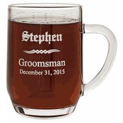 Personalized Groomsmen Barrel Mug with Handle