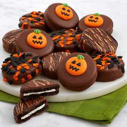 12 Halloween Chocolate-Covered Oreo Cookies