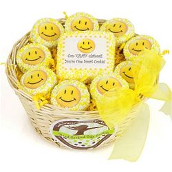 Lots O' Smiles White Chocolate Oreos Graduation Gift Basket