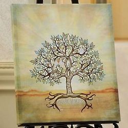 In Loving Memory Signing Tree Canvas