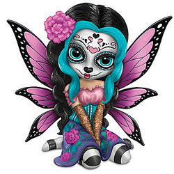 Bright Sofia Sugar Skull Fairy Figurine