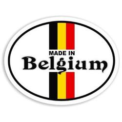 Made In Belgium Car Sticker