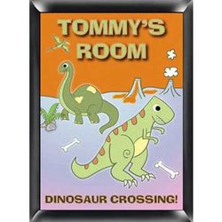 Personalized Dinosaur Crossing Sign