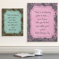 There Is No Blessing Quite So Dear Personalized Canvas Art Print