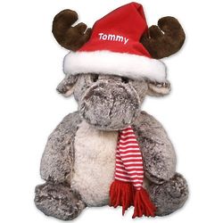 Personalized Christmas Milo Moose Stuffed Animal