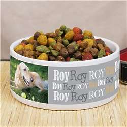 Personalized Photo Pet Food Bowl