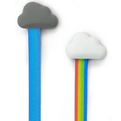 Rainbow + Rainy Day Clouds Bookmarks