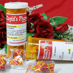Cupid's Pharmacy Personalized Love Prescription Bottle Set