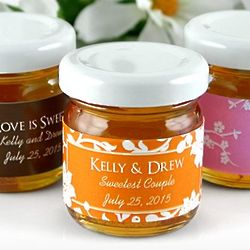 Personalized Silhouette Collection Honey Jar Favors