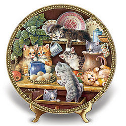 Kitchen Capers Cat Collector Plate