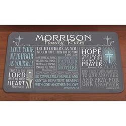 Personalized Rules of Faith Doormat