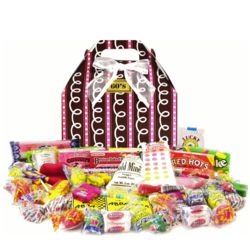 1960's Sprinkled Pink Retro Candy Gift Box