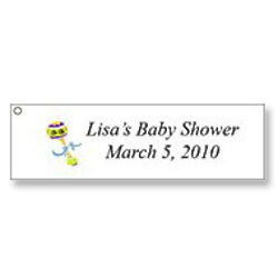 60 Personalized Baby Shower Favor Tags