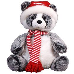 Personalized Christmas Panda Stuffed Animal