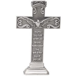 5" Pewter Confirmation Standing Cross