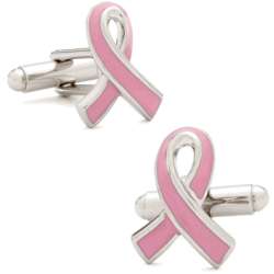 Pink Breast Cancer Awareness Cufflinks