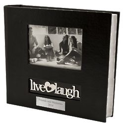 Live Love Laugh Personalized Black Photo Album
