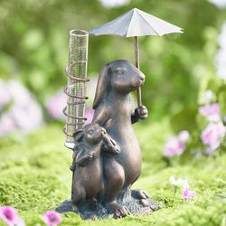 Bunny Rain Gauge and Garden Statue
