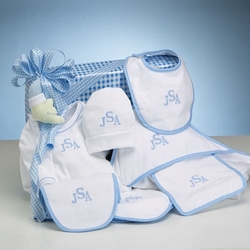 Personalized Layette Collection Set for Baby Boy
