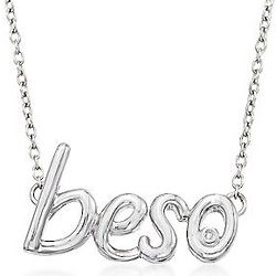 Sterling Silver Beso Pendant