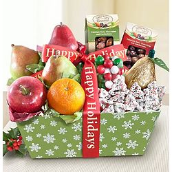 Fireside Holiday Fruit Basket