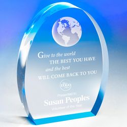 Personalized World of Gratitude Acrylic Award