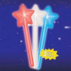 45 Patriotic Star Glow Wands