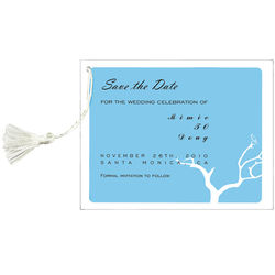 Willow Tree Save The Date Cards with Tassel