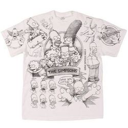 The Simpsons Bart Homer Licensed Graphic T-Shirt