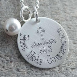 First Communion Personalized Necklace