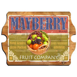 Fruit Company Personalized Vintage Sign