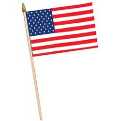 12 American Flags on a Stick